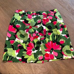 TALBOTS Silk Blend Skirt Floral   18W Petite